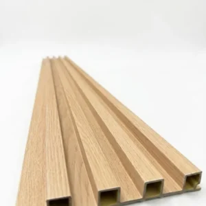 סרגל אלון (WPC Fluted Panel – Fluted Oak)